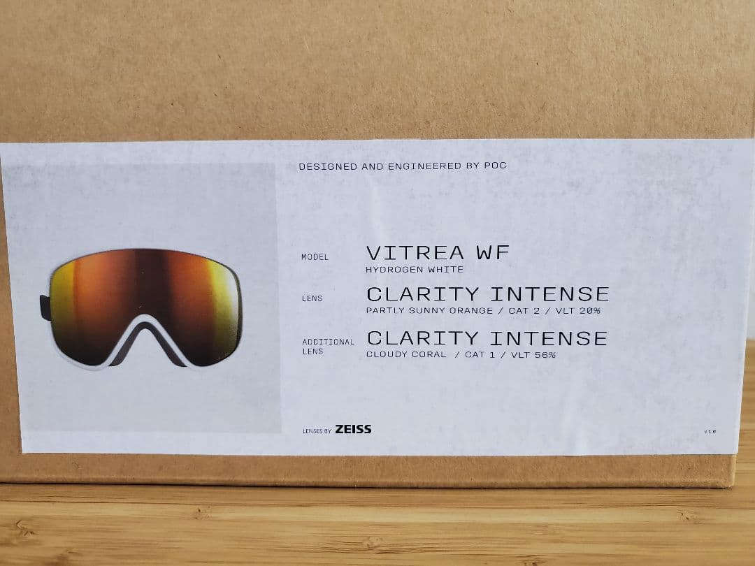 ポック Vitrea ワイドフィット スキーゴーグル ハイドロジェンホワイトOR