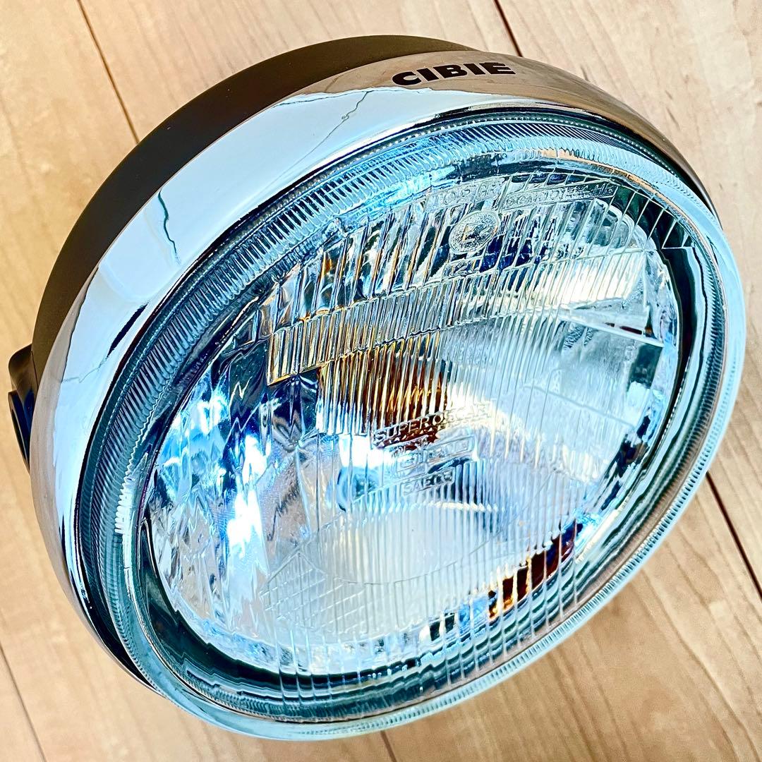 当時物 シビエ 凹み ヘッドライト 極美品 CIBIE マーシャル