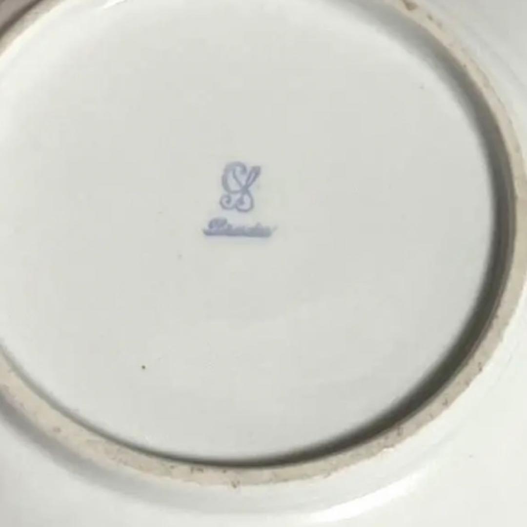 ドレスデン  カールティーメ　薔薇　コバルト　窓絵　コレクション　レア　④