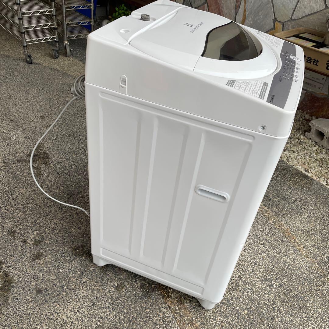 TOSHIBA 洗濯機 5kg AW-5G9(W) 2021年製 分解洗浄済み
