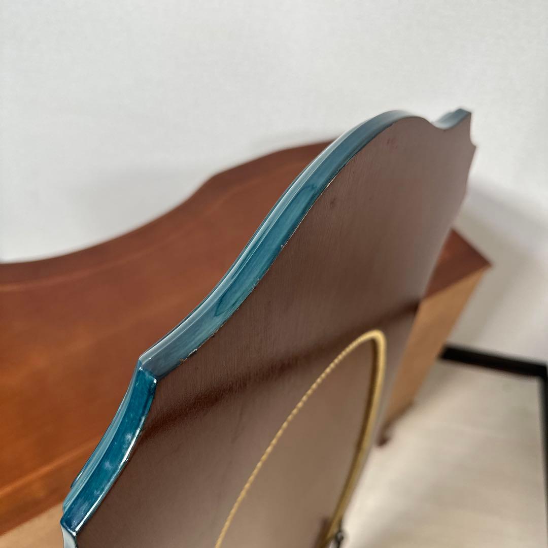 展示品 イタリア製 象嵌 ウォールミラー 壁掛け鏡 姿見 花柄 ※i1※