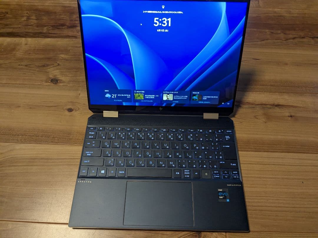 core-i7 11世代メモリ16GB hp spectre x360
