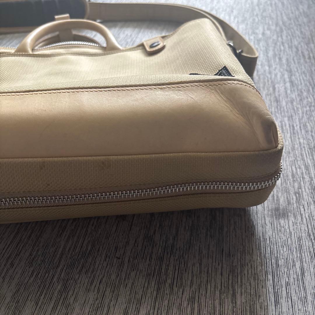 PORTER ポーター　ブリーフケース　エルダー　ベージュ　ヌメ革　レザー