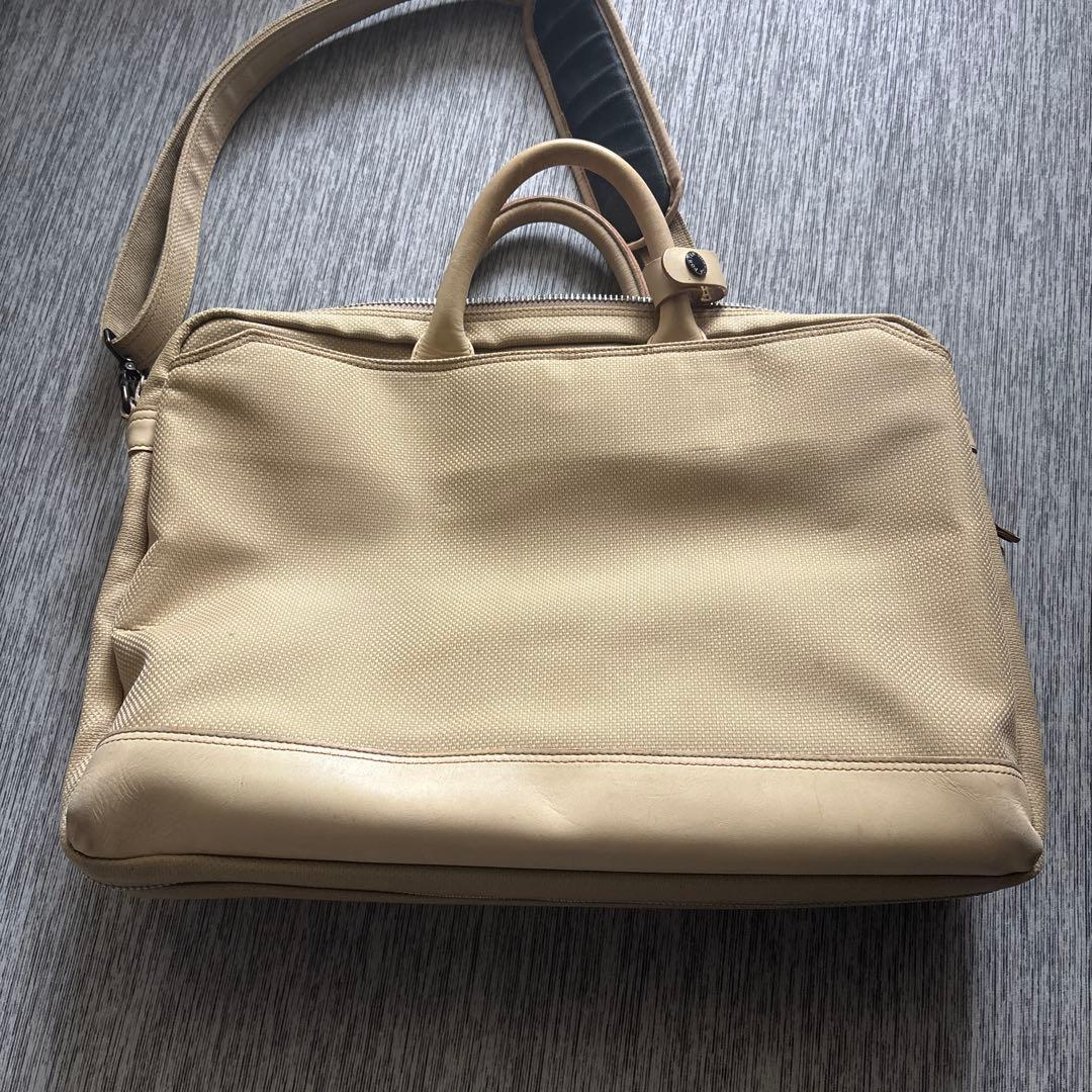PORTER ポーター　ブリーフケース　エルダー　ベージュ　ヌメ革　レザー