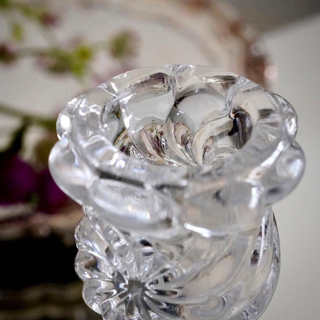 美品オールドバカラBACCARATローザスミュルティプル 燭台キャンドルスタンド