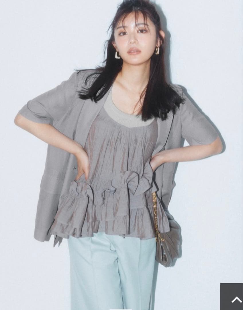 新品未使用タグ付マイストラーダ フリルティアードキャミ