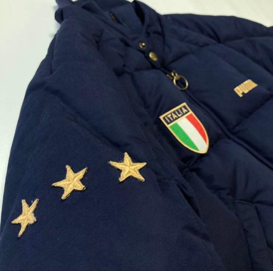 PUMA イタリア代表 ダウンコート ネイビー　ニールバレット