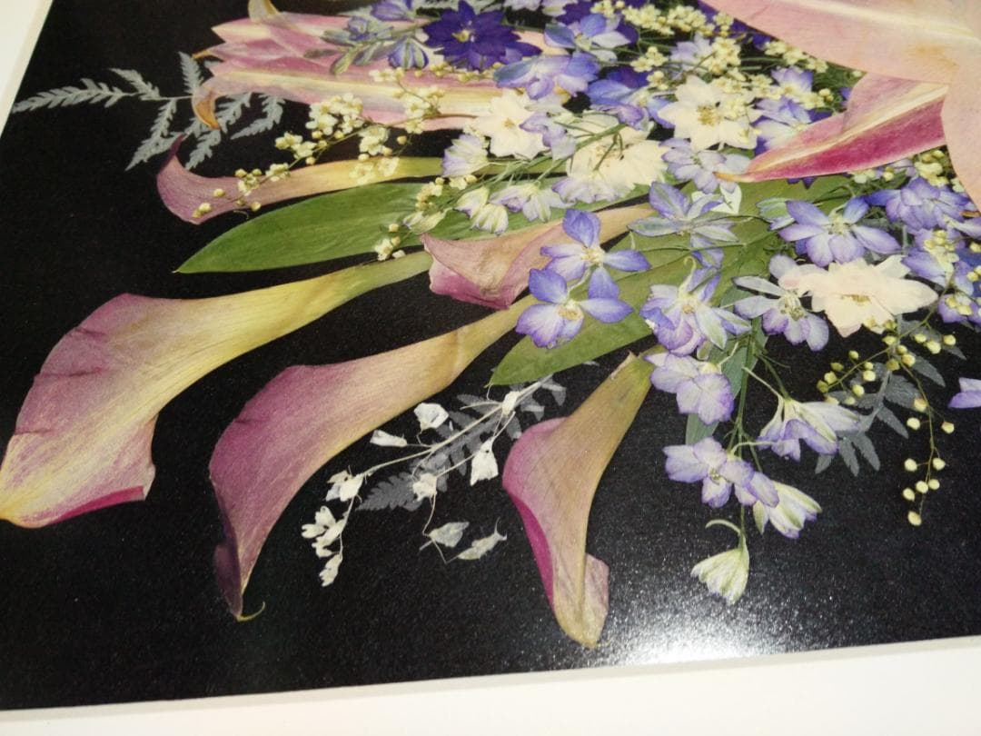 手作り　押し花額　73cm×57cm　2