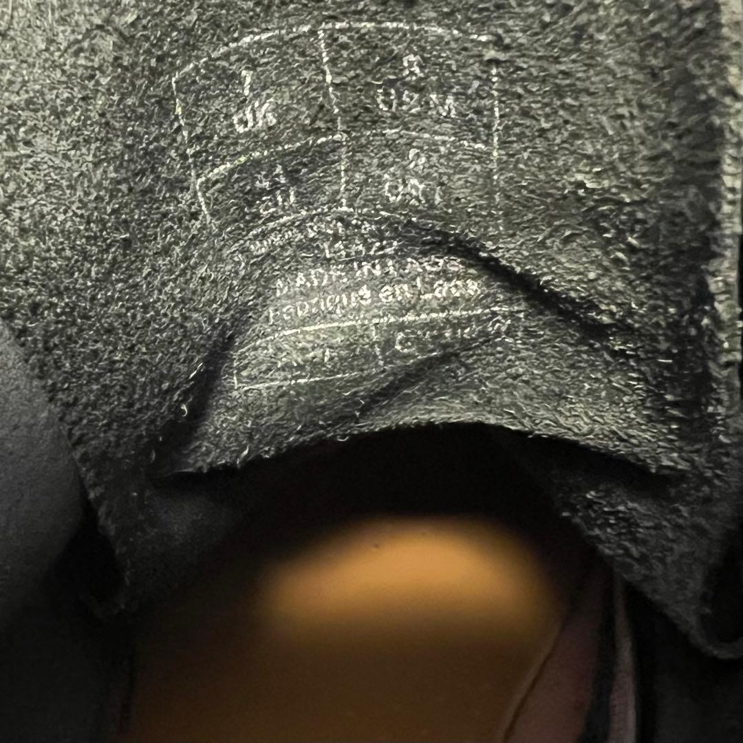 ドクターマーチン　8ホールブーツ 黒 イエローステッチ　UK7