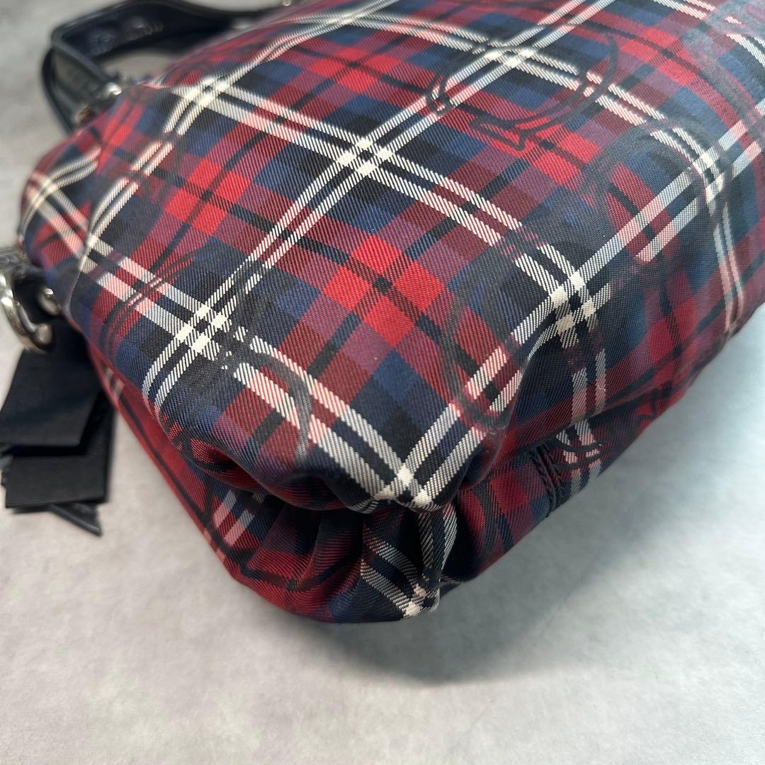 バッグ Y2K COACH Poppy Signature Check Handbag