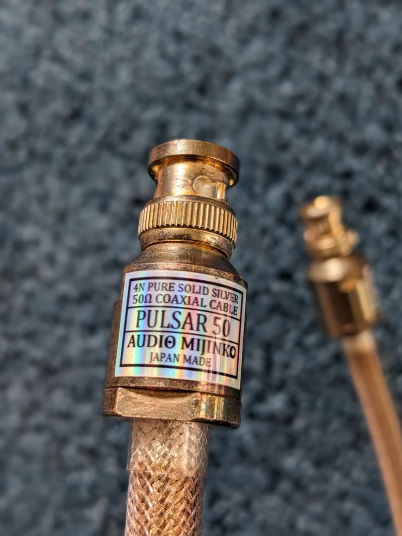 美品 オーディオみじんこ PULSAR50 50Ω同軸デジタルケーブル 60cm