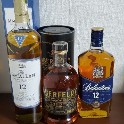 マッカラン12年　アバフェルディ12年　バランタイン12年　セット