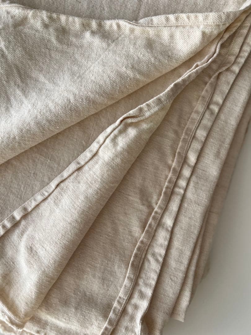 イタリア産　オーガニックヘンプ　ブランケット　ラージサイズ