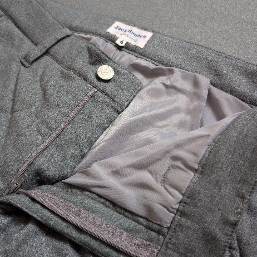 【美品】ジャックバニーゴルフ　キルトダウンパンツ　M グレー