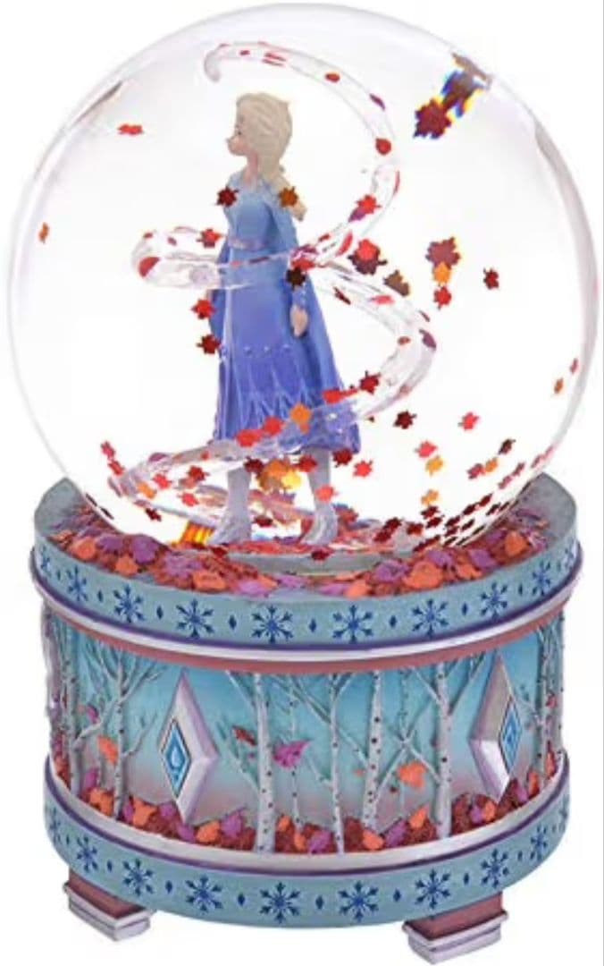 ディズニー　アナと雪の女王 2　エルサ スノードーム　オルゴール付き　クリスマス