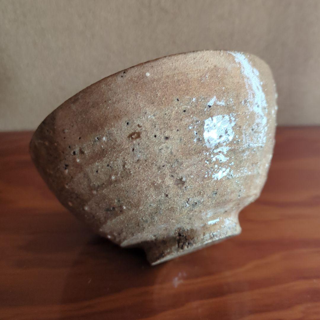 陶器製茶碗 古美術骨董　箱付き　萩茶碗　雪柳　直径約12.5cm