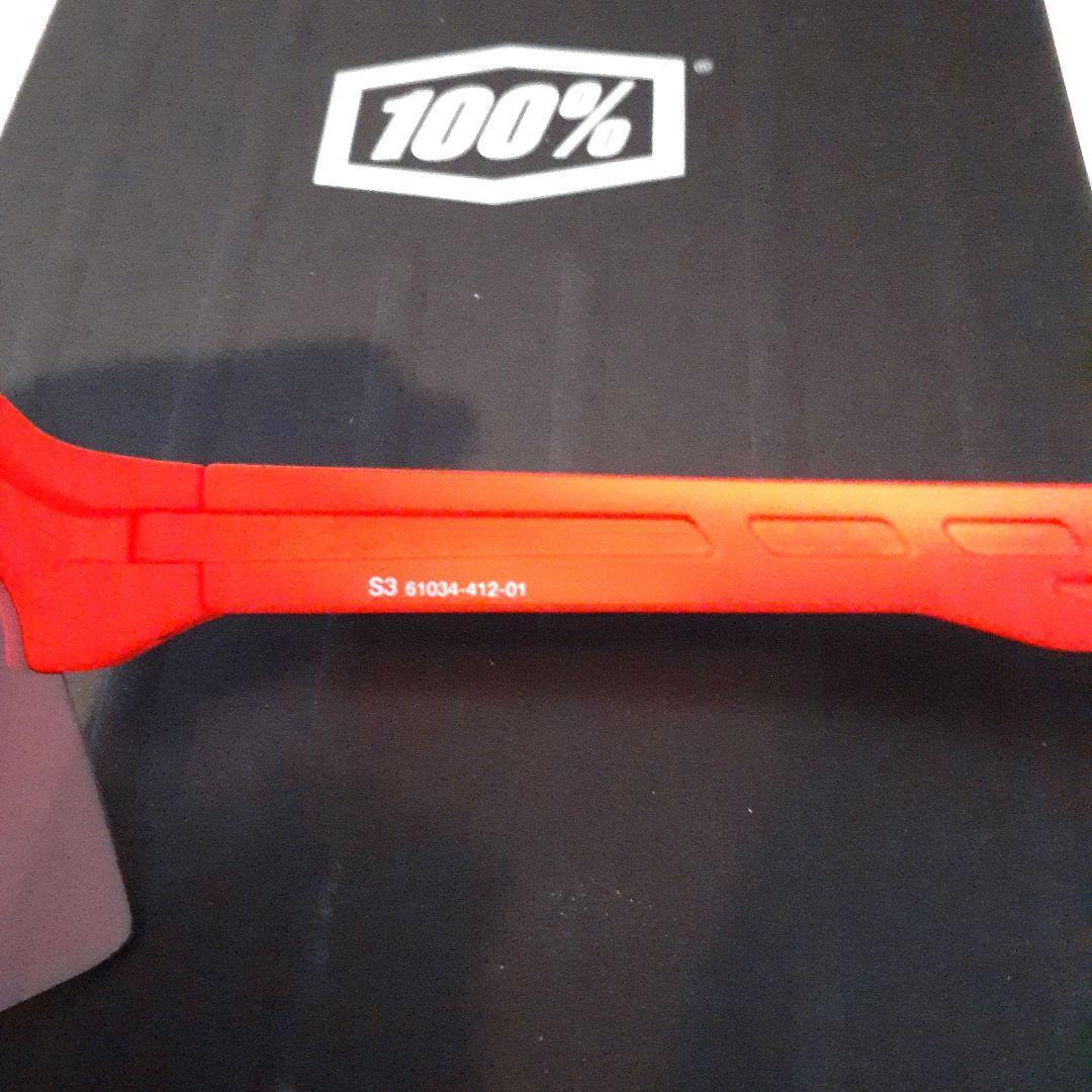 100% S3 ネオンオレンジ ワンハンドレッド サングラス
