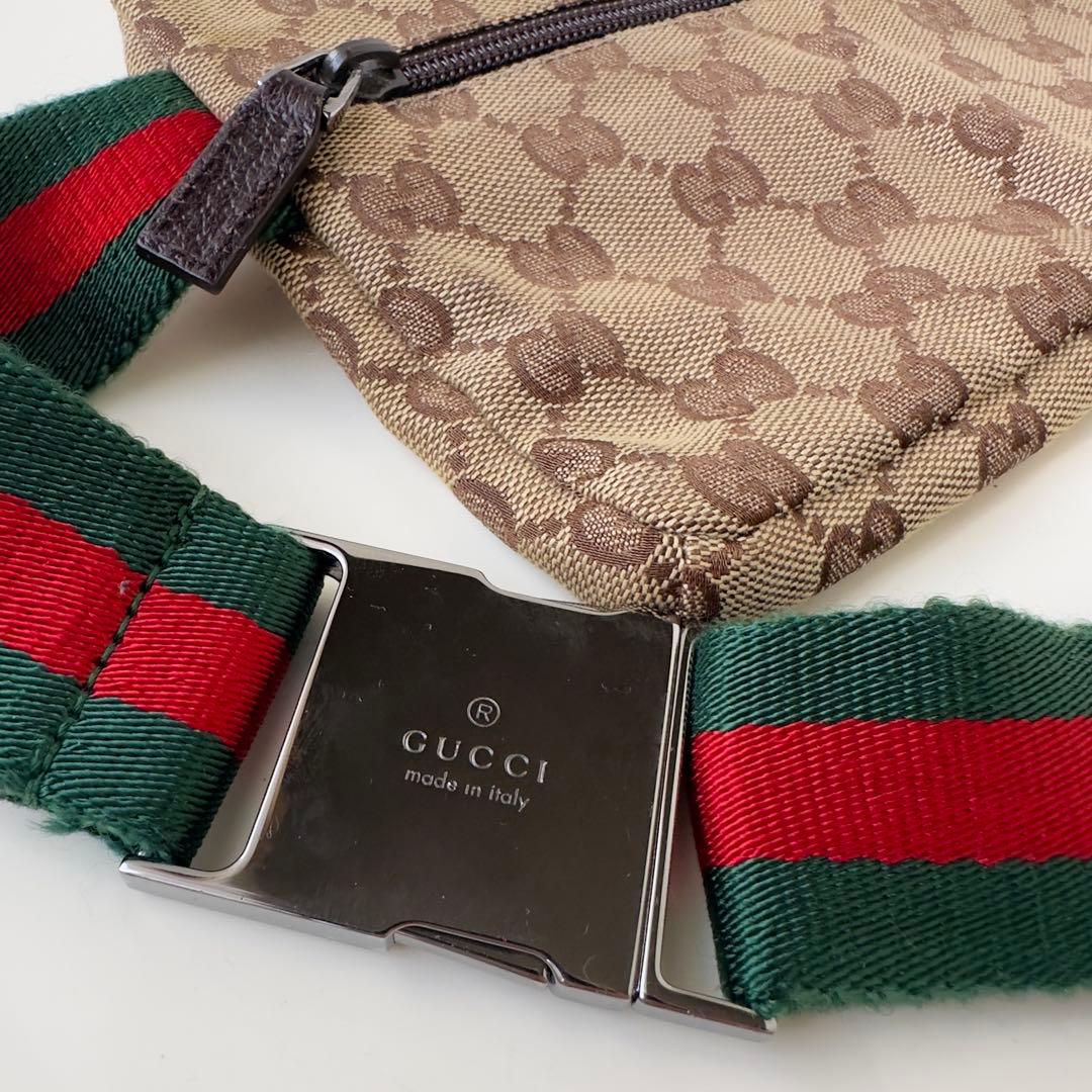 【D.H様】GUCCI GG柄 シェリーライン ボディバッグ　ウェストポーチ