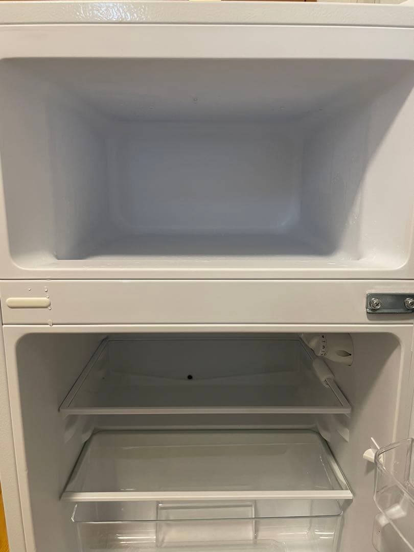 アイリスオーヤマPRC-B092D-W 稼働品ホワイト 2ドア冷蔵庫 程度良好