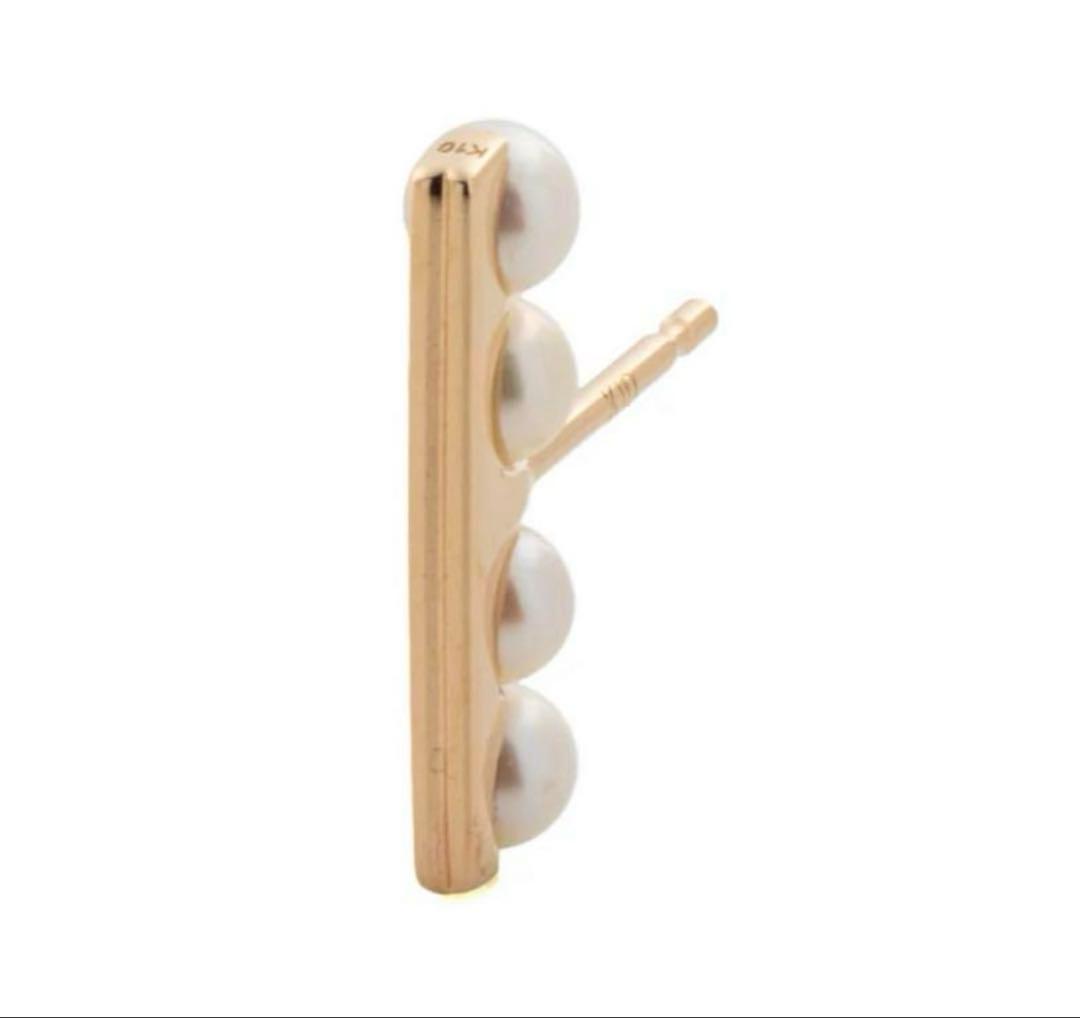 ヒロタカ hirotaka K10 YG BELUGA パール ピアス