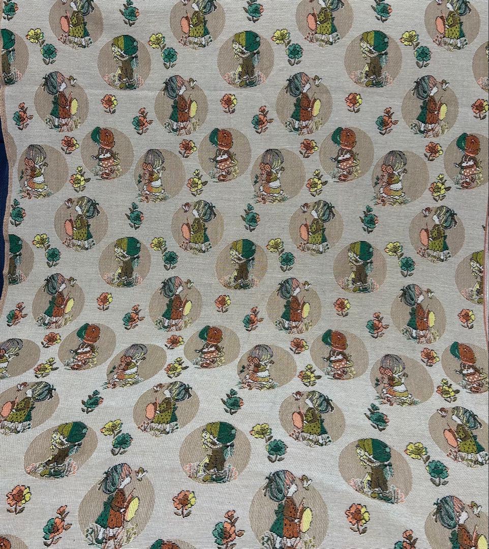 昭和レトロ 当時物 女の子柄 カーテン生地 ゴブラン織 5m まとめ売り 切売可
