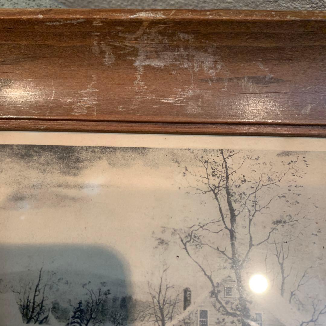 アンティーク　木製フォトフレーム