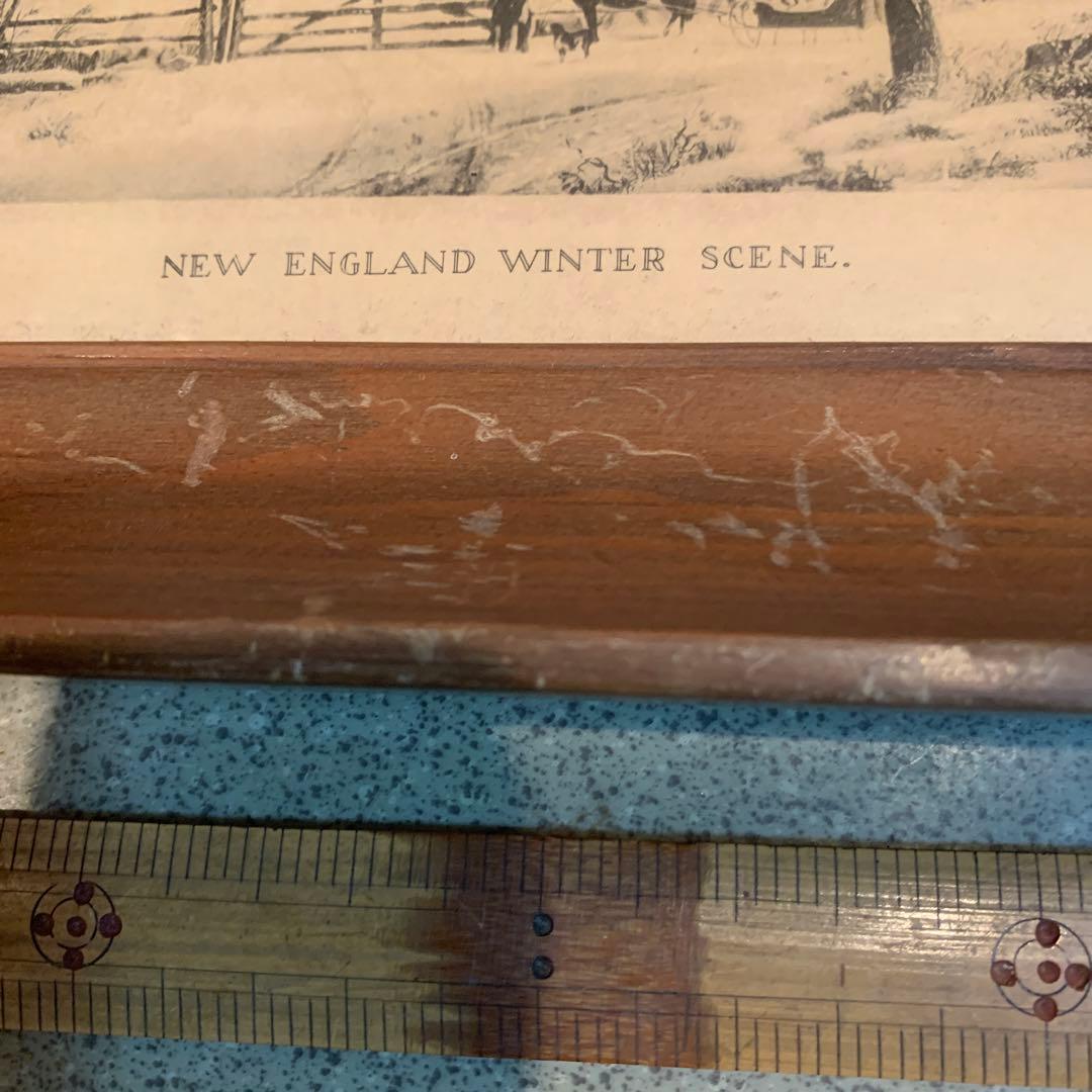 アンティーク　木製フォトフレーム