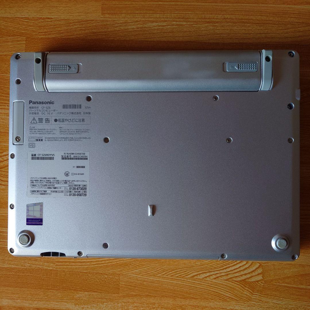 【本体のみ】Panasonic ノートPC Let's note CF-SZ6