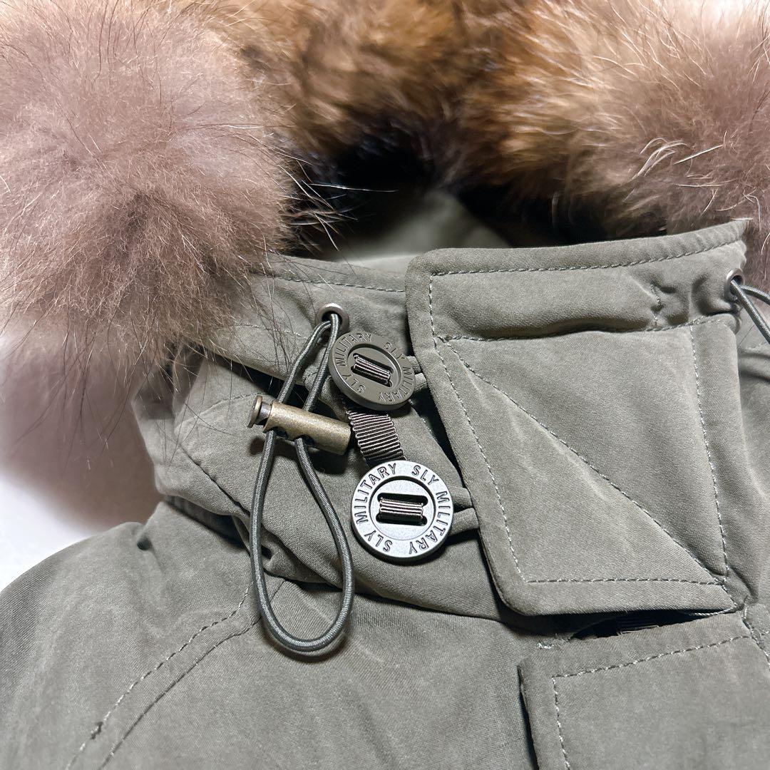 SLY モッズコート カーキ N3B ラクーンファー Y2K ギミック グランジ