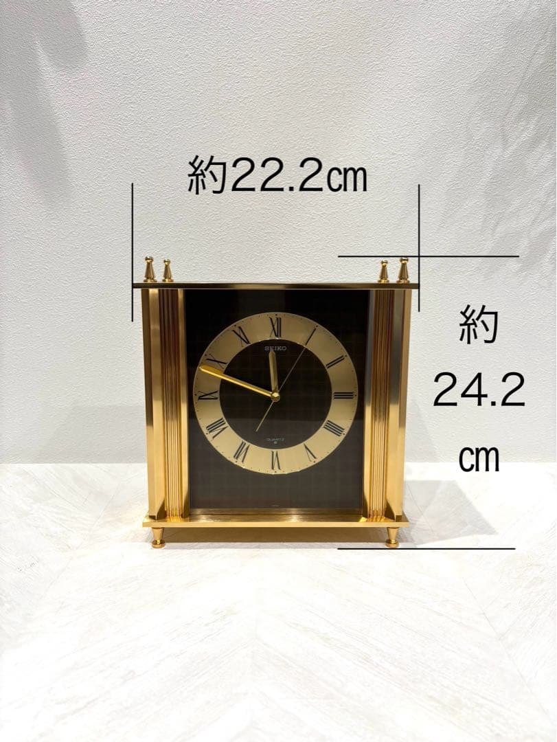 SEIKO ゴールド クォーツ 置時計　希少品！新品未使用！
