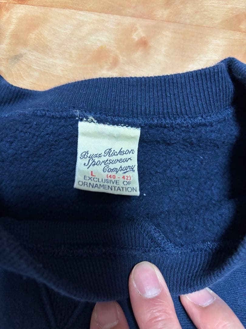 バズリクソンズ　スウェット　ネイビー　Lサイズ