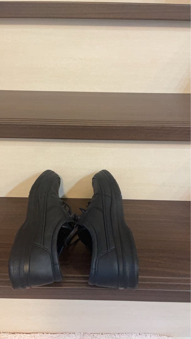 ECCO　エコー　25.5　EEEレザーシューズ　本革　ウォーキングシューズ　黒