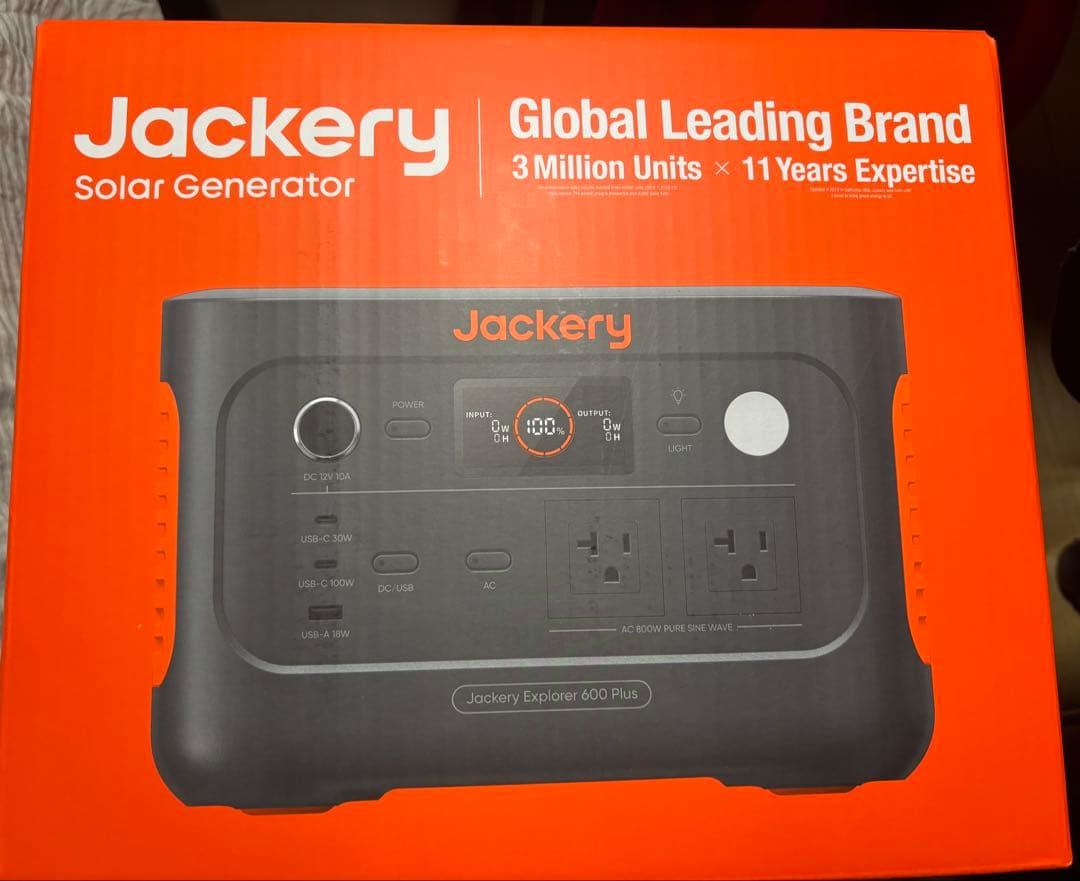 新品未開封保証有Jackery 600plus　JE-600C(JE-600C)
