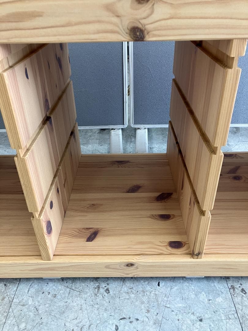 IKEA　シェルフ　TROFAST　キャスター付き　収納ケース付き　ブラウン ②