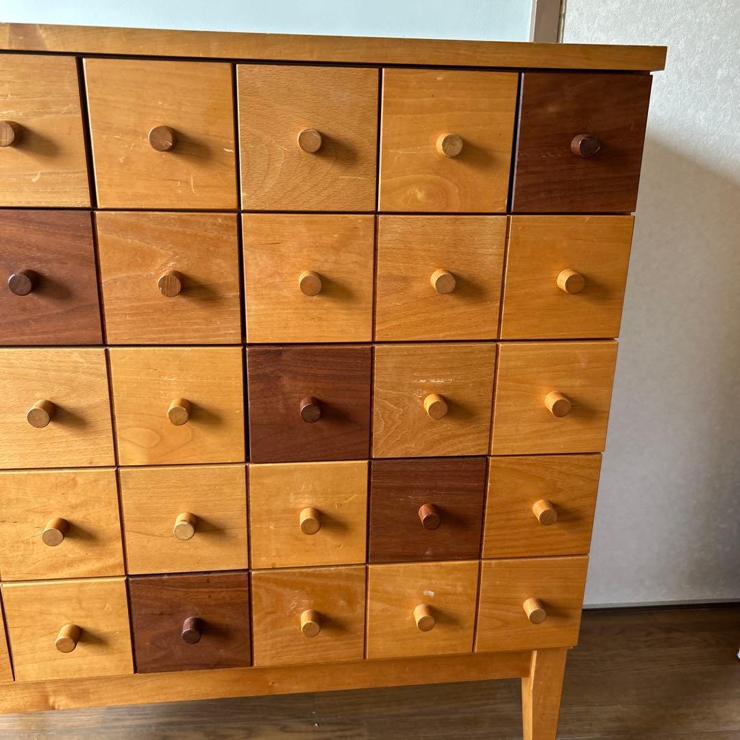 【希少】木製 多段チェスト 12杯 引き出し付き 幅75×奥行32.5×高さ90