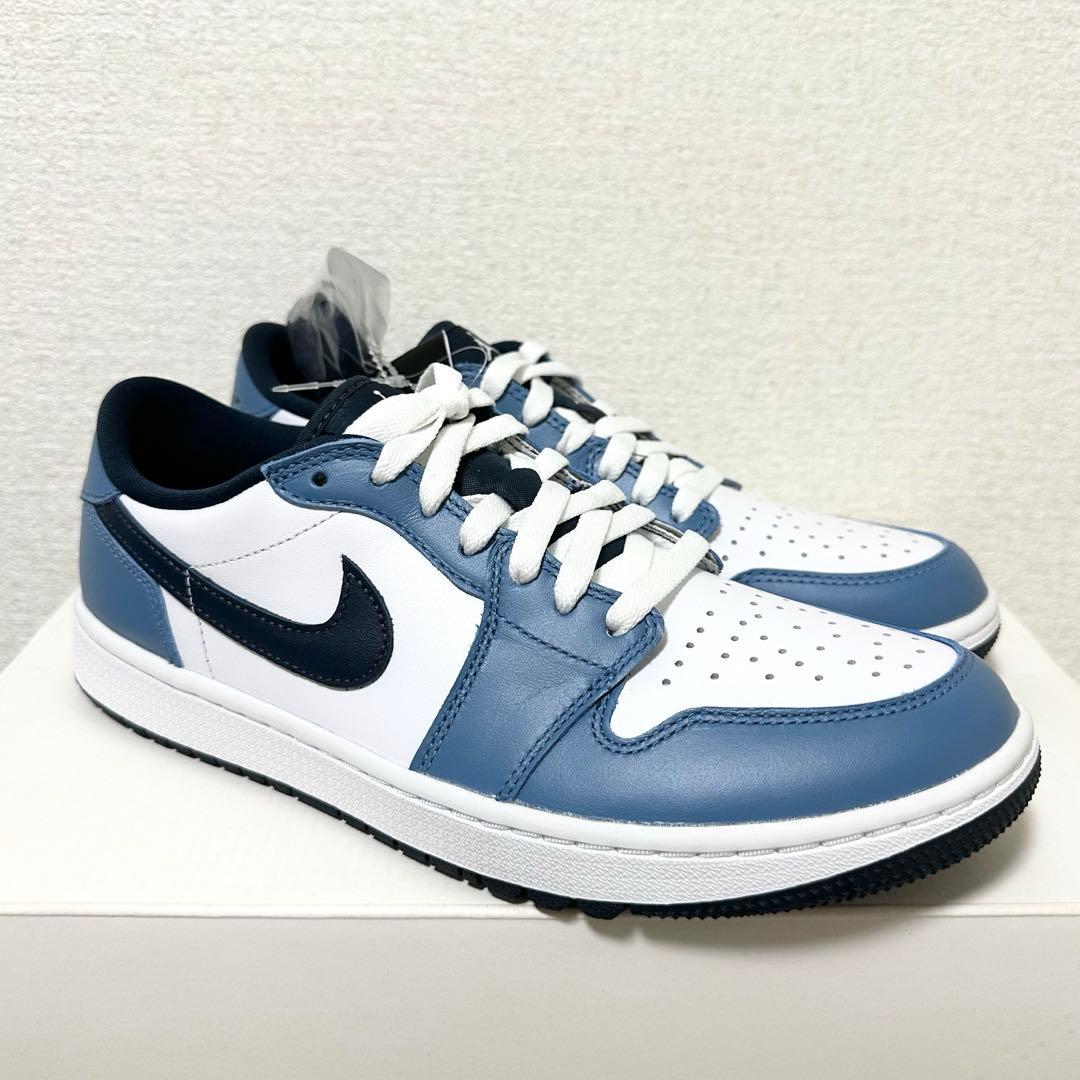 ナイキ ゴルフ ジョーダン 26 スニーカー シューズ 靴 青 天然皮革