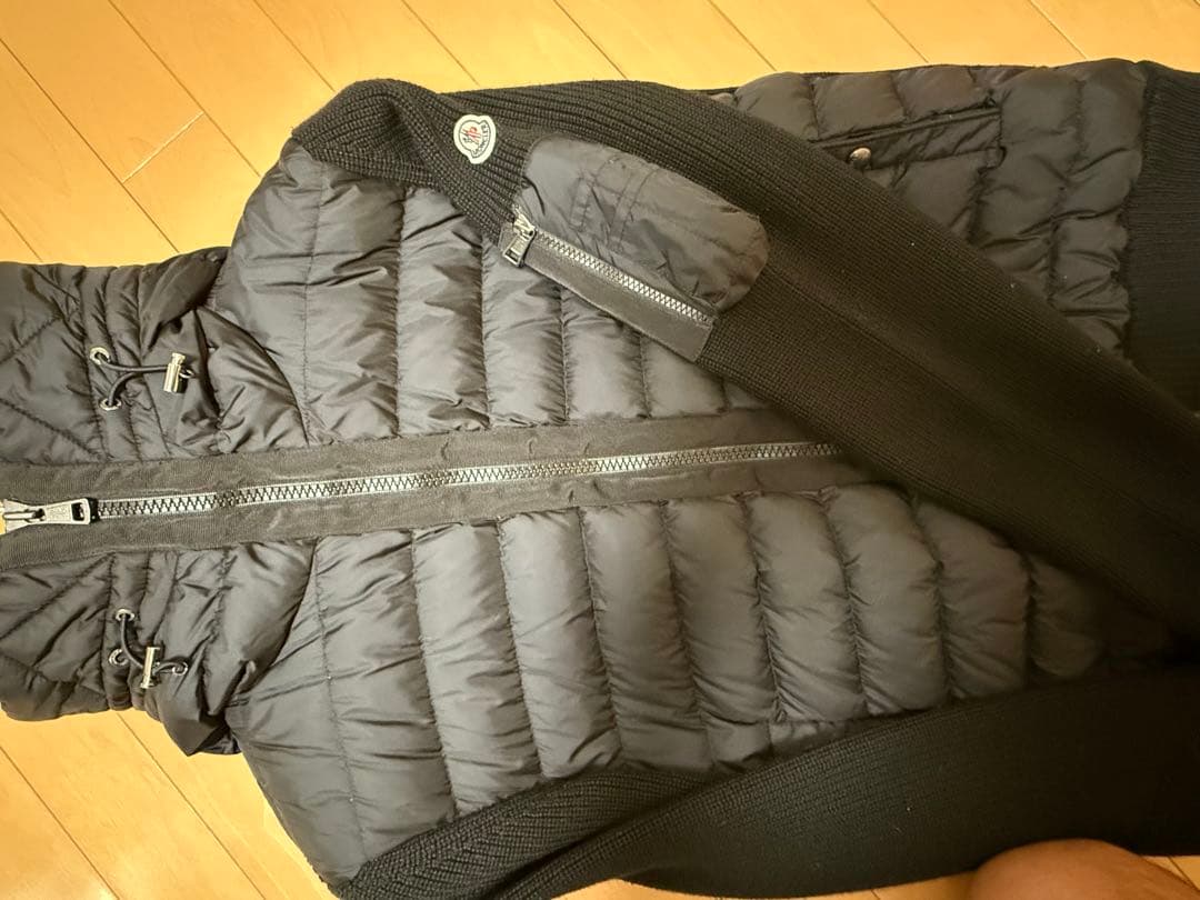 モンクレール　MONCLER ニットダウン　ブラック　ハイブリッド