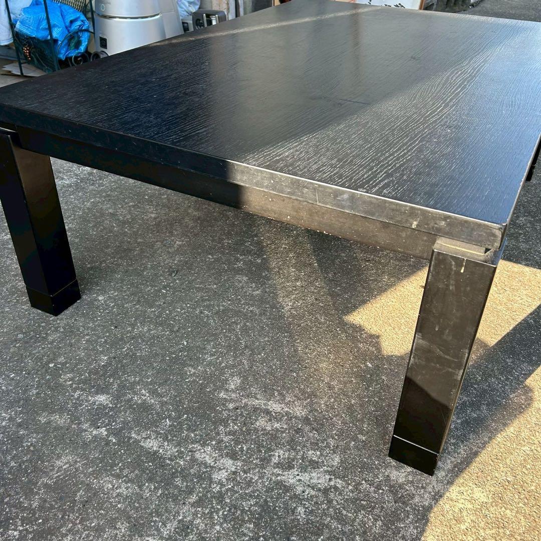 送料込み 木目調 ブラック 座卓 ローテーブル 和室 洋室 幅約120cm