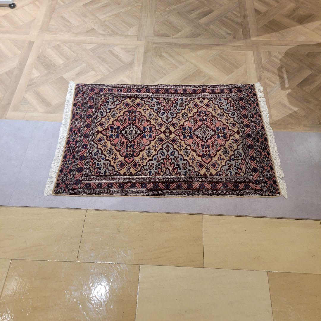 63X91cm高品質手織りマット(190)ペルシャ・パキスタンじゅうたん