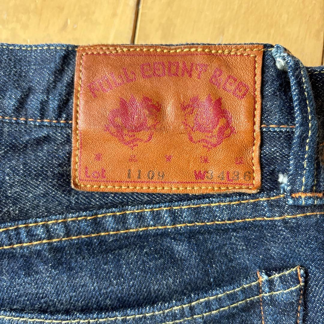【未使用に近い】フルカウント　デニムパンツ　LOT1109 W34