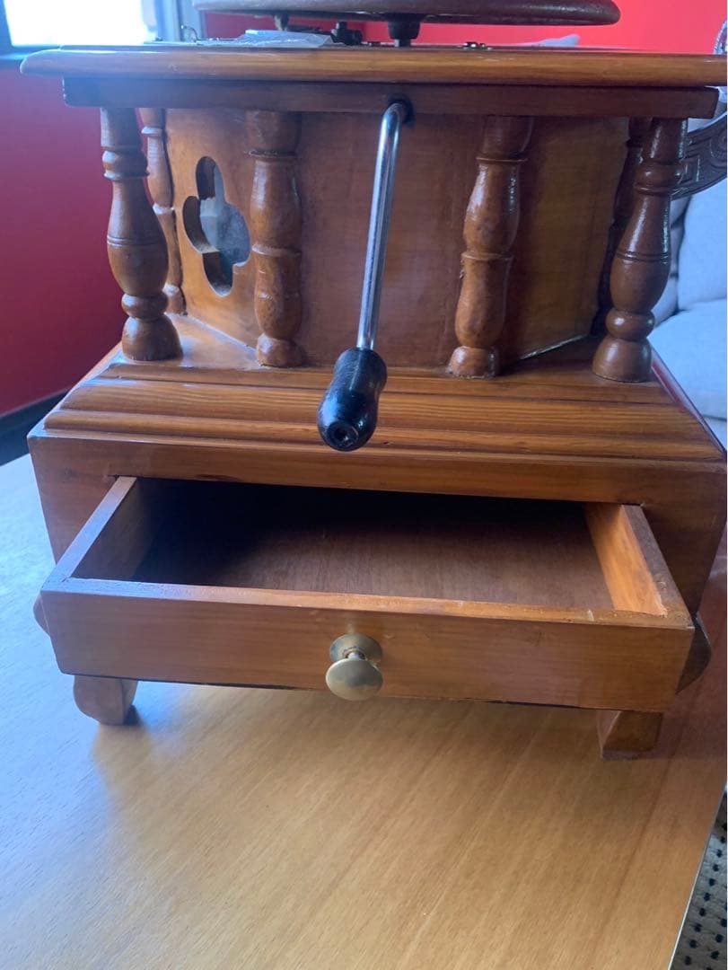 アンティーク　特大　ビクター　八角型蓄音機　稼働品　ラッパ　ゼンマイ式　骨董