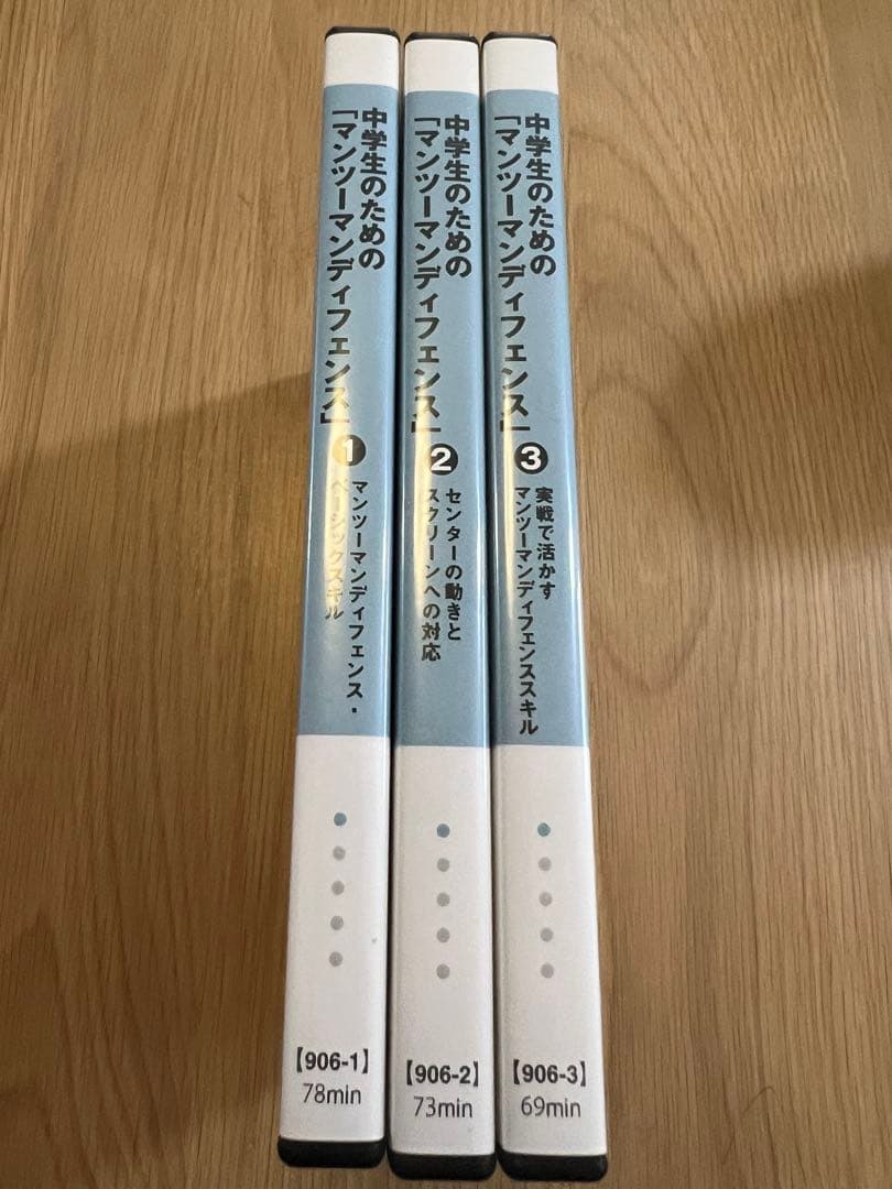 バスケ指導者用DVD 三本セット 中学生のためのマンツーマンディフェンス