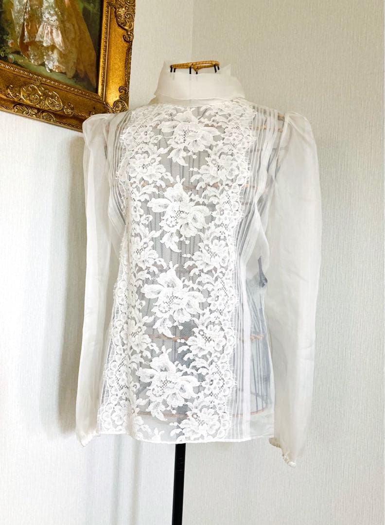 神崎恵★新品タグ付★ Dolce&Gabbana★ボウタイ/シルク最上級レース