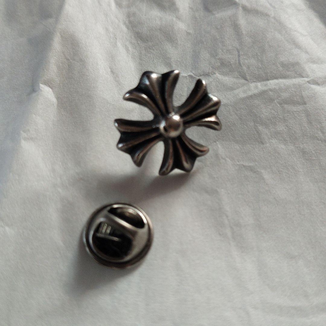 シルバー925 フローラルクロス　ピンバッジ　ジャンク品