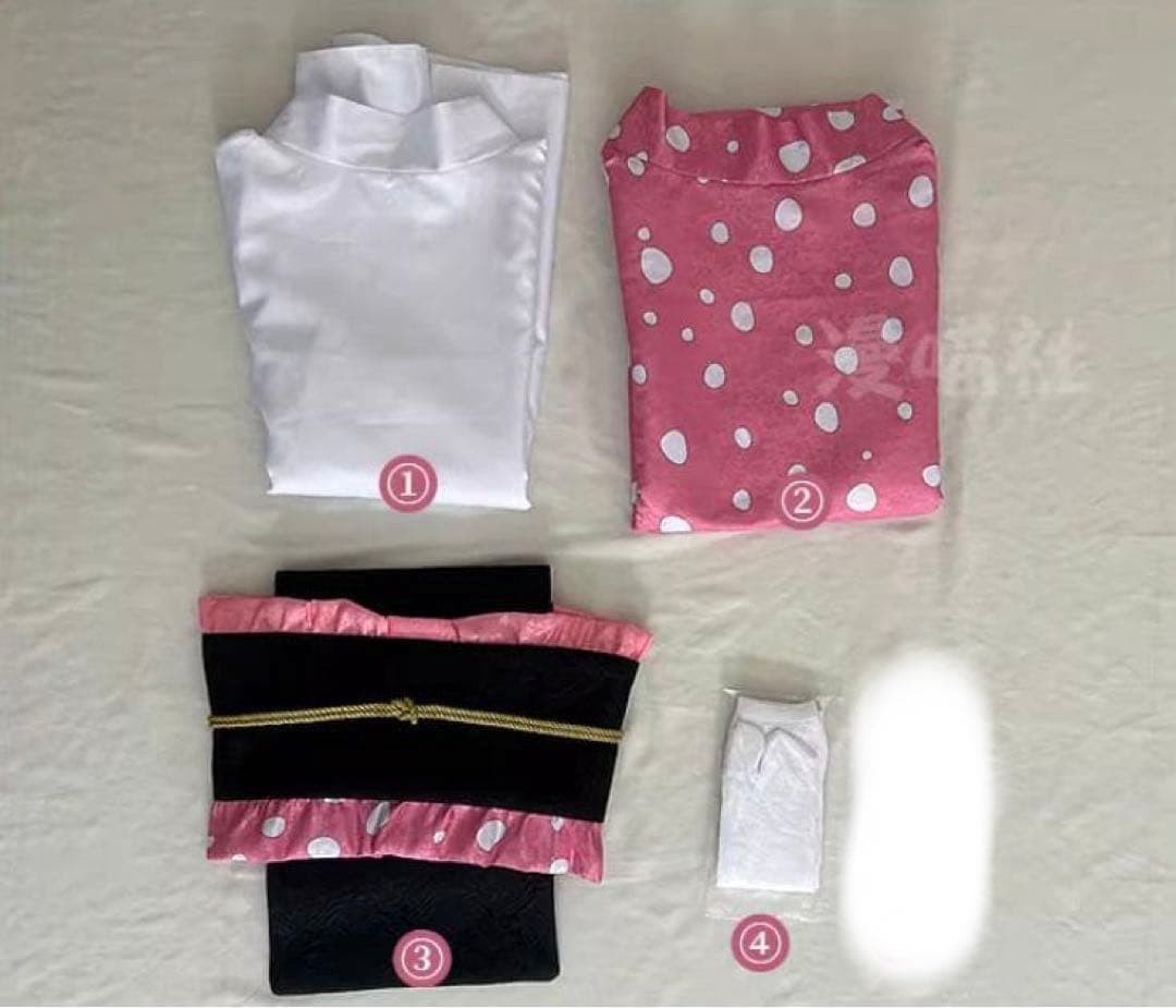 は*む様 鬼滅の刃 恋雪 コスプレ 衣装 ＆ 恋雪 ヘアクリップ ピン 髪飾り