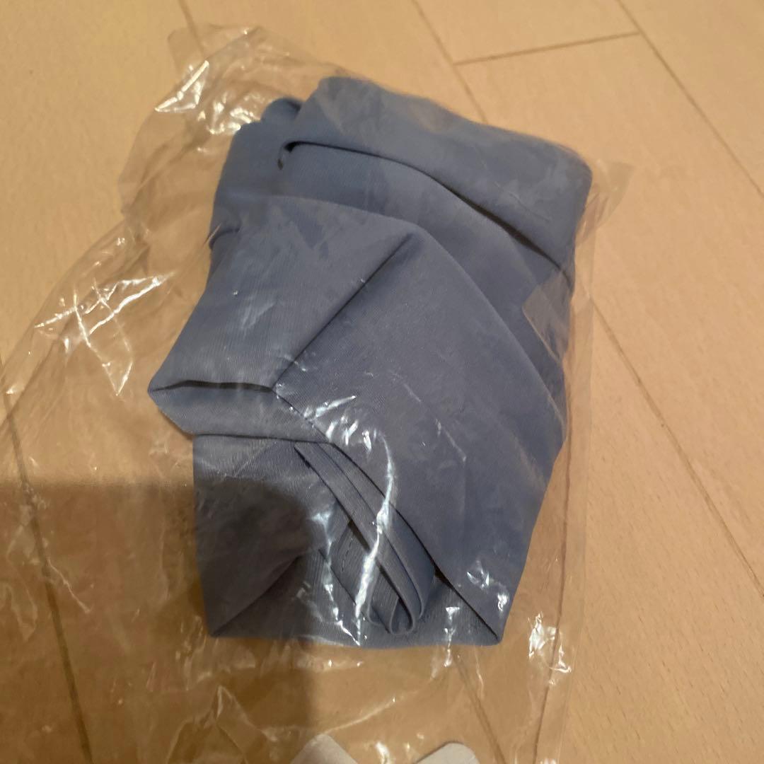 ランバンLANVIN 青ワンピース裏地ありスカートゴルフウェア新品未使用ノースリ