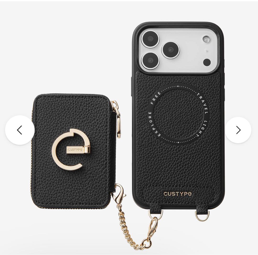 CUSTYPE iPhone 13 スマホケース　財布&ポーチ　ショルダー付き