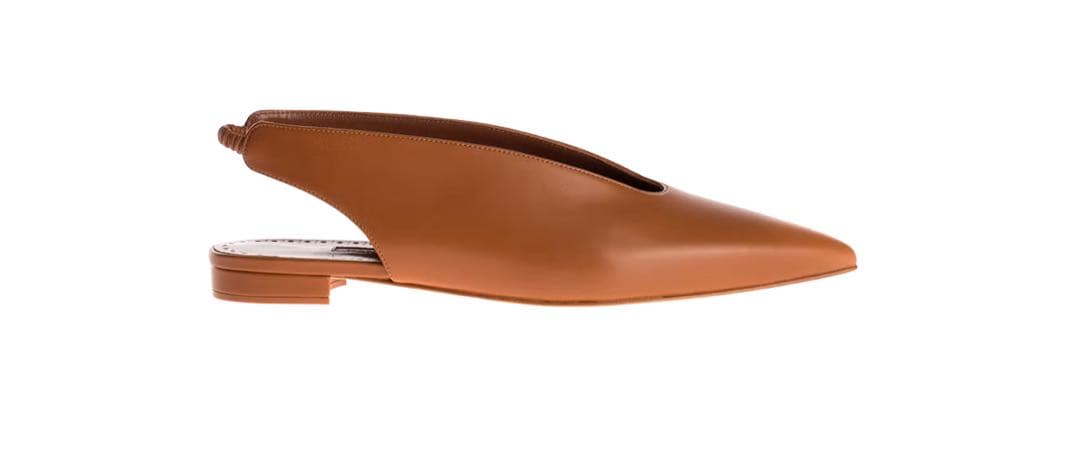 雑誌掲載♡MANOLO BLAHNIK マノロブラニク スリングバック　フラット