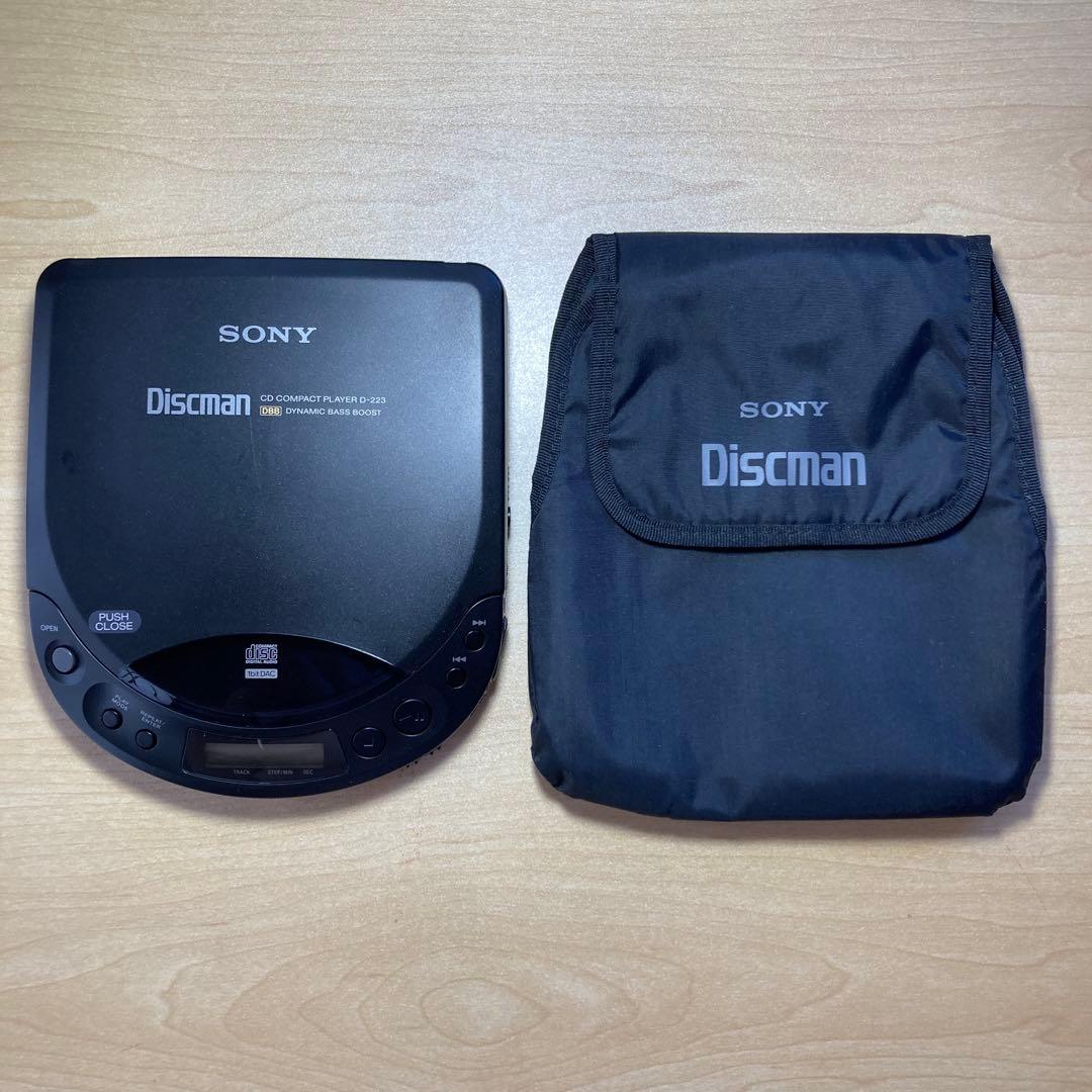【美品】SONY Discman ポータブルCDプレーヤー D-223 セット