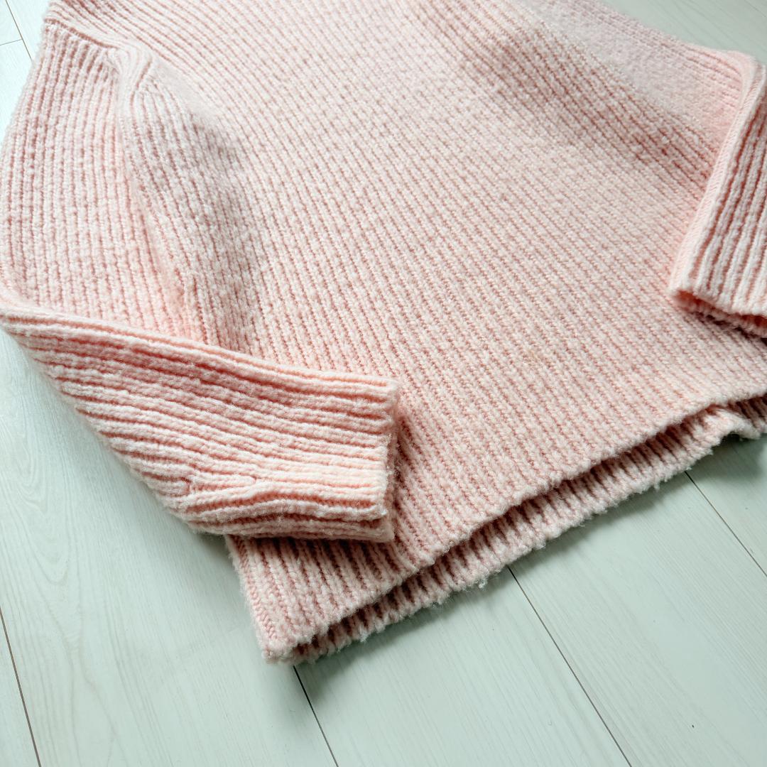 美品✨オーラリー　ウールキャメル モックネック リブニットプルオーバー